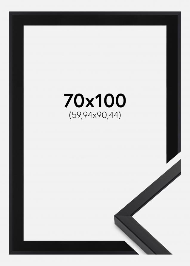 Cadre E-Line Wide Noir 70x100 cm - Passe-partout Noir 24x36 pouces