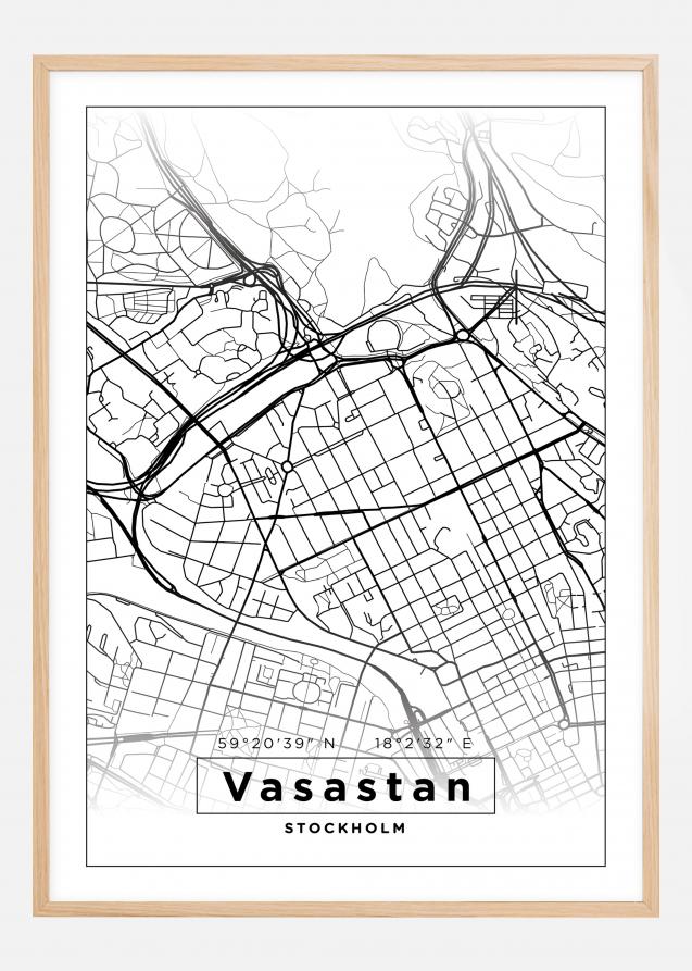 Map - Vasastan - White