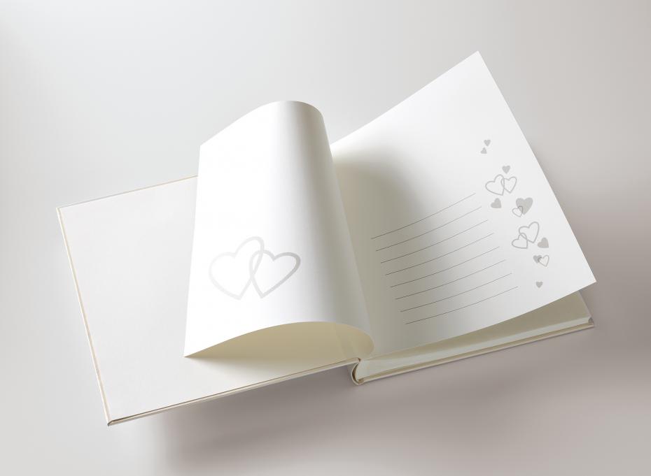 Ti Amo Album - 28x30,5 cm (60 pages blanches / 30 feuilles)