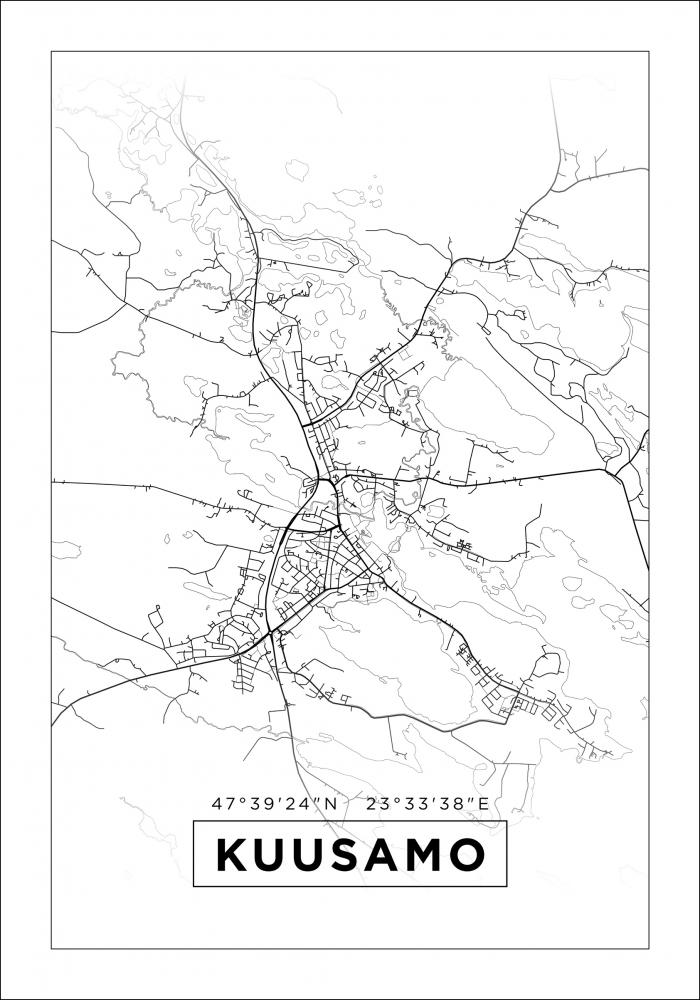 Map - Kuusamo - White