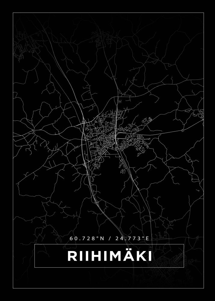 Map - Riihimki - Black
