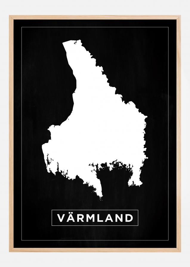 Map - Värmland - Black