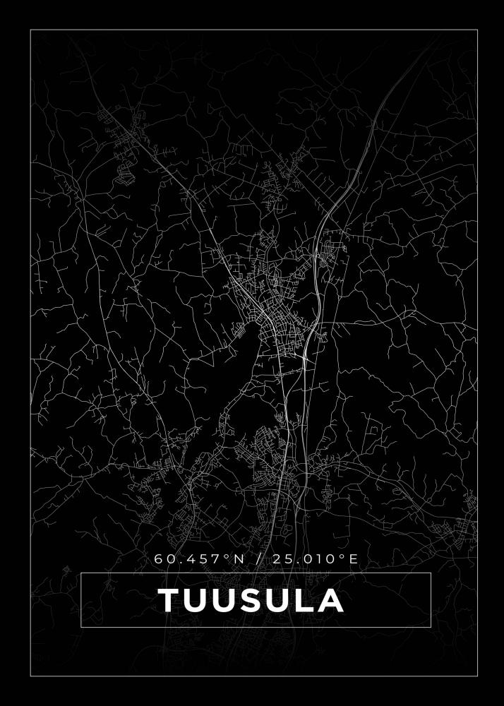 Map - Tuusula - Black