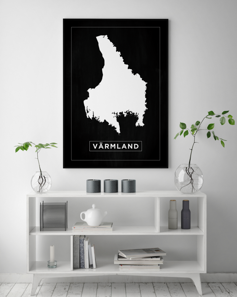 Map - Vrmland - Black