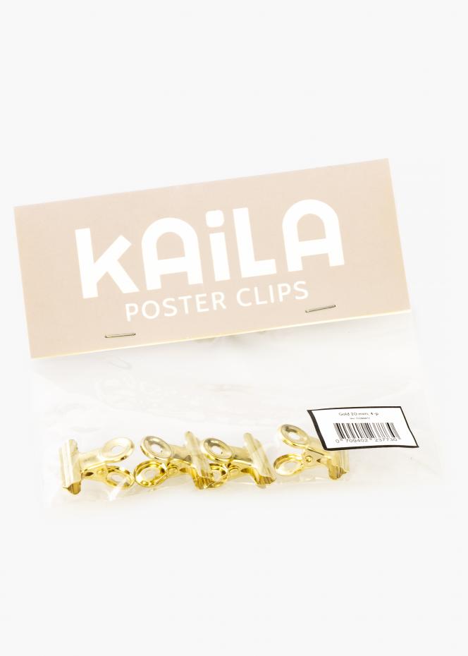 KAILA Poster Clip Gold 20 mm - 4-p