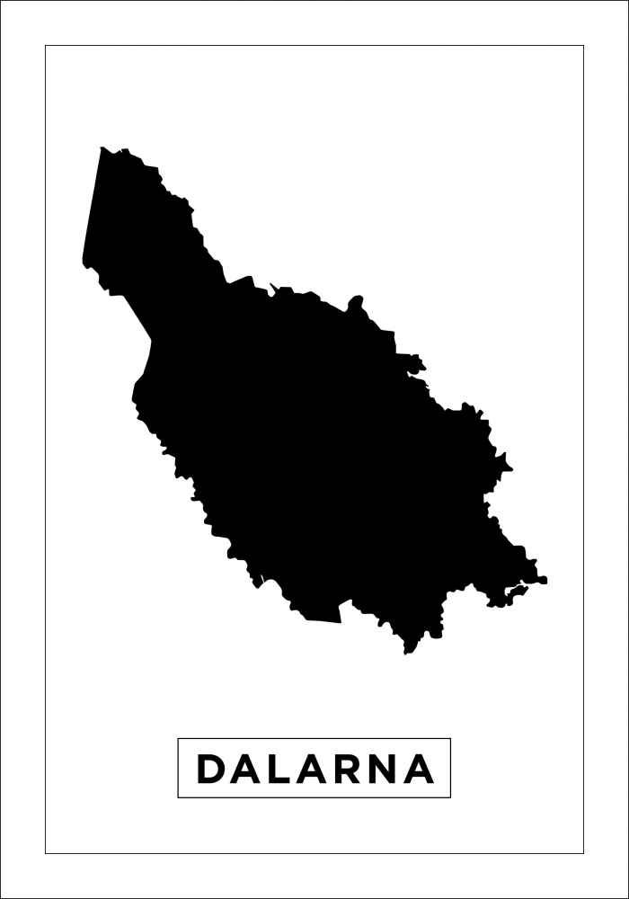 Map - Dalarna - White