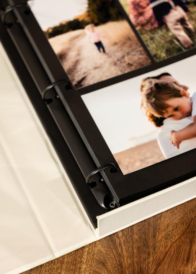KAILA OUR LOVE STORY Creme - Coffee Table Photo Album (60 Pages Noires)