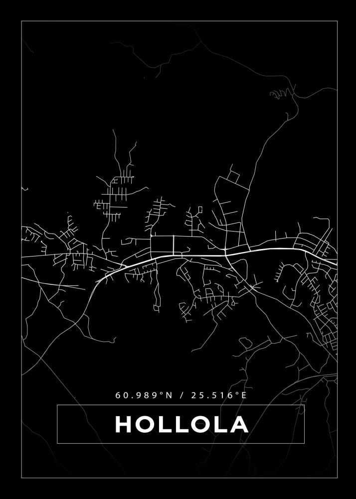 Map - Hollola - Black
