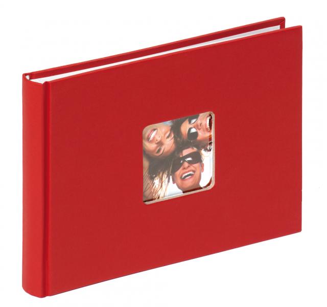 Fun Album Rouge - 22x16 cm (40 pages blanches / 20 feuilles)