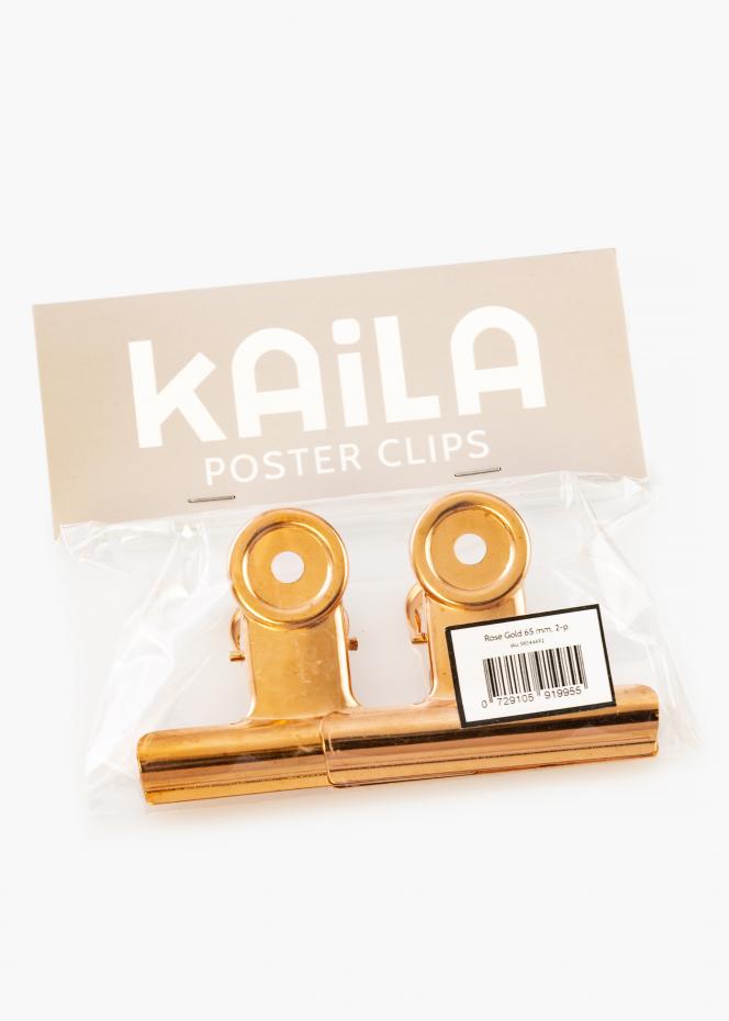 KAILA Poster Clip Rose Gold 65 mm - 2-p