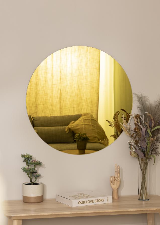 Miroir Crystal Yellow diamètre 80 cm