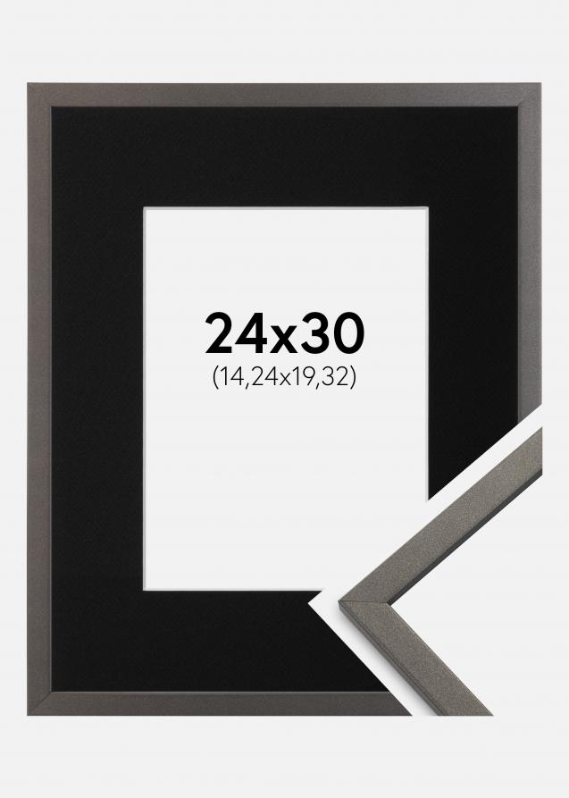 Cadre Edsbyn Graphite 24x30 cm - Passe-partout Noir 6x8 pouces