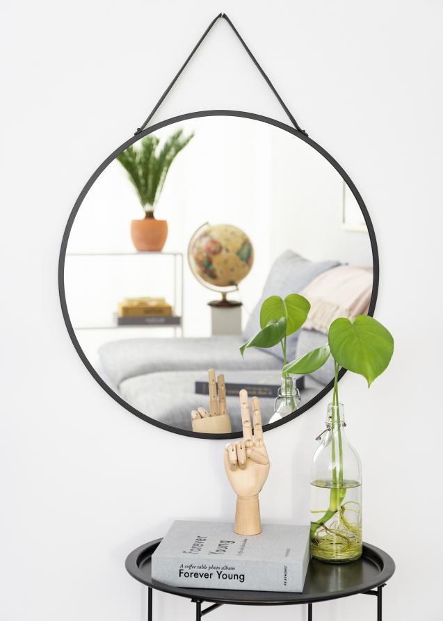 Miroir Trapani Noir diamètre 60 cm