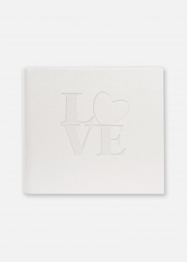 White Love Album photo - 28x26 cm (50 pages blanches / 25 feuilles)