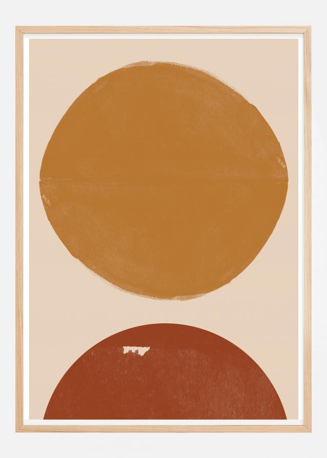 Burn Orange Composition Poster