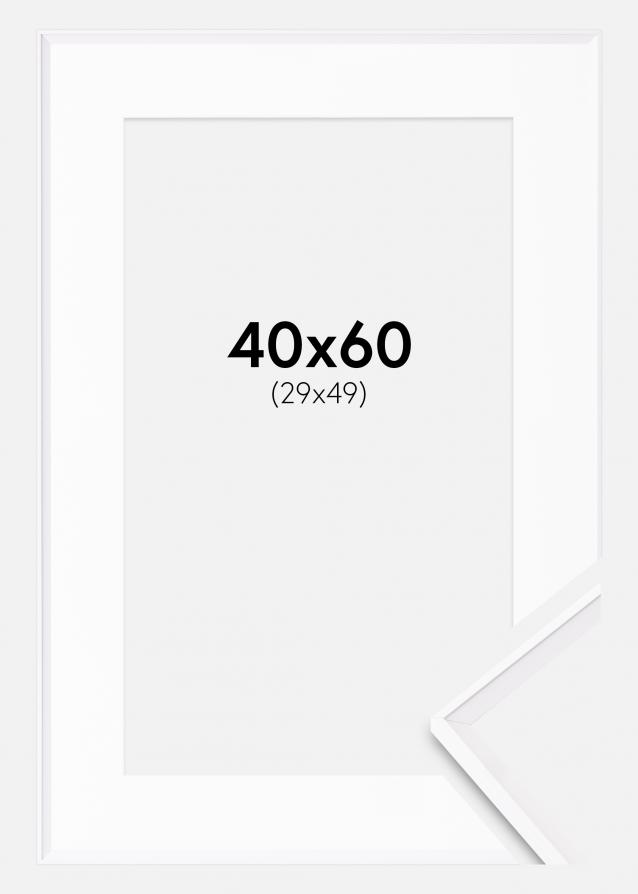 Cadre Desire Blanc 40x60 cm - Passe-partout Blanc 30x50 cm