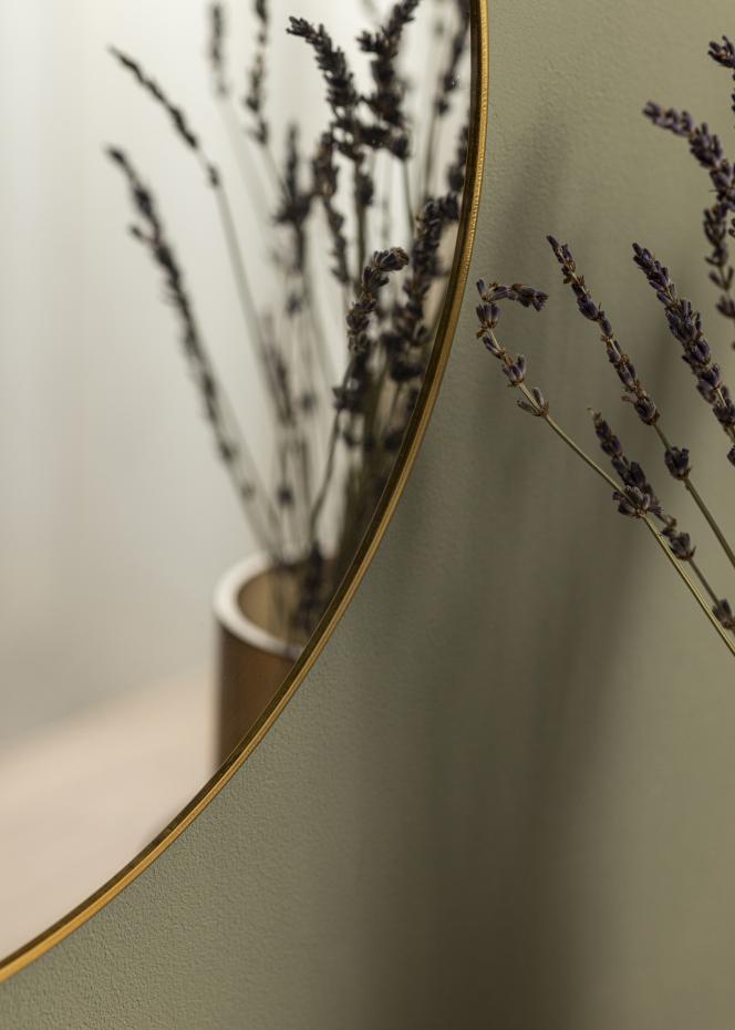 KAILA Round Mirror - Thin Brass diamtre 40 cm