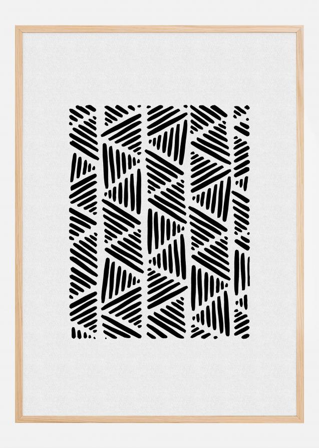 Black and White Abstract I Poster