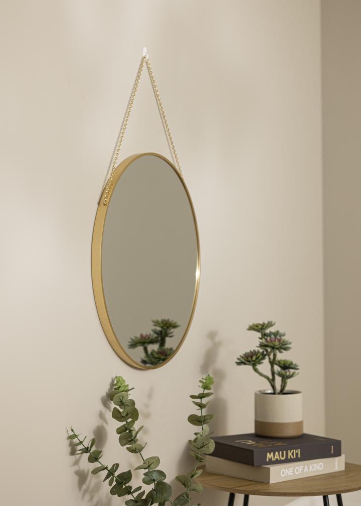 Miroir rond Modern Deep Or 61 cm 