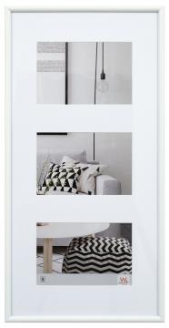 Galeria Cadre collage Blanc - 3 images (13x18 cm)