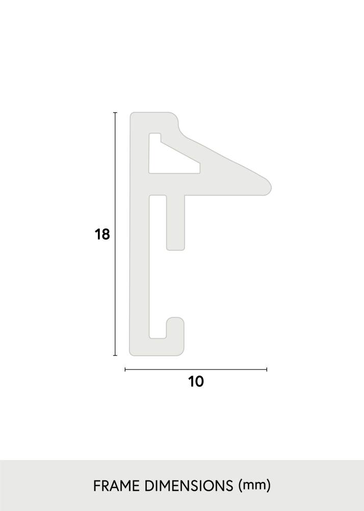 Cadre Desire Blanc 40x50 cm - Passe-partout Blanc 29,7x42 cm (A3)