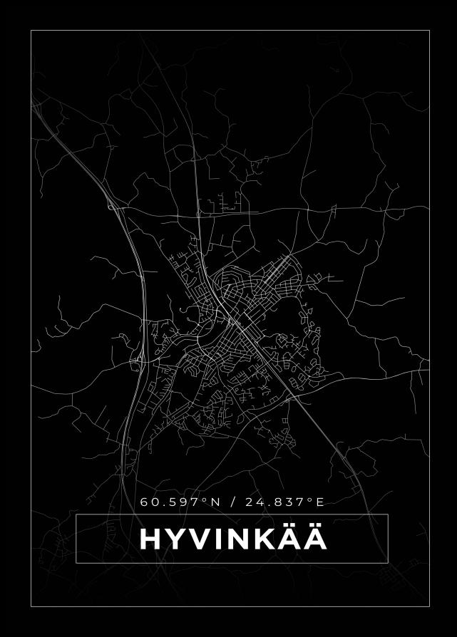 Map - Hyvinkää - Black