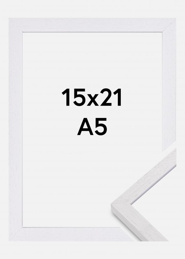 Cadre Glendale Mat Verre antireflet Blanc 15x21 cm (A5)