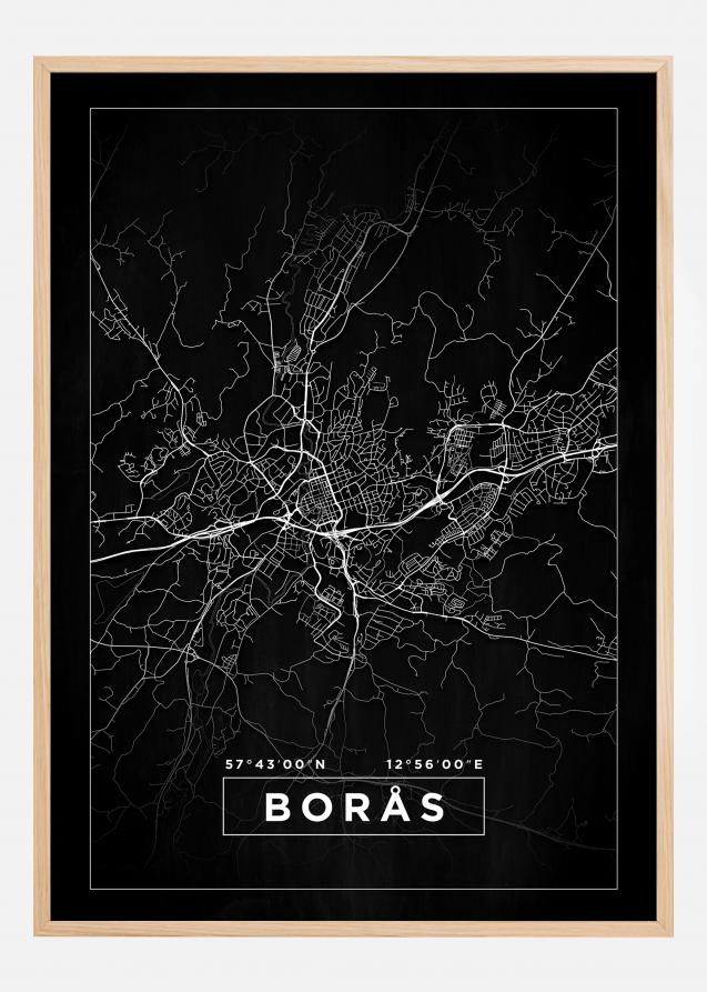 Map - Borås - Black