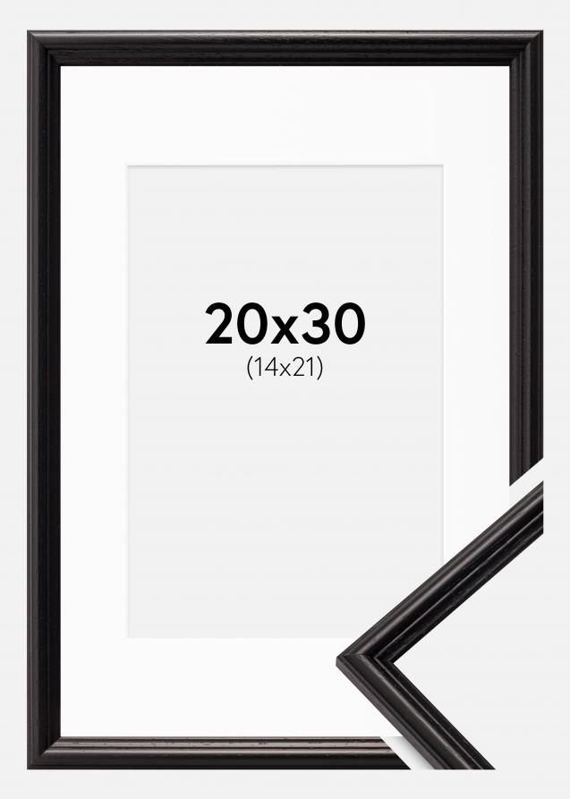 Cadre Horndal Noir 20x30 cm - Passe-partout Blanc 15x22 cm