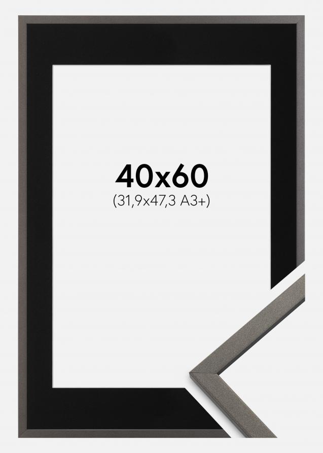 Cadre Edsbyn Graphite 40x60 cm - Passe-partout Noir 32,9x48,3 cm (A3+)