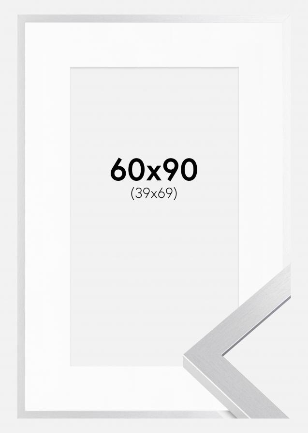 Cadre Selection Argent 60x90 cm - Passe-partout Blanc 40x70 cm