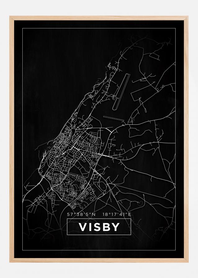 Map - Visby - Black