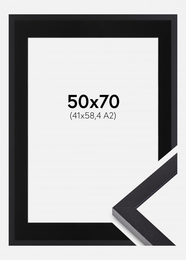 Cadre Selection Noir 50x70 cm - Passe-partout Noir 42x59,4 cm (A2)