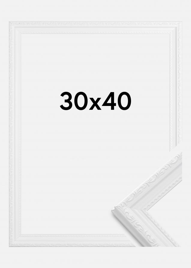 Cadre Abisko Verre Acrylique Blanc 30x40 cm