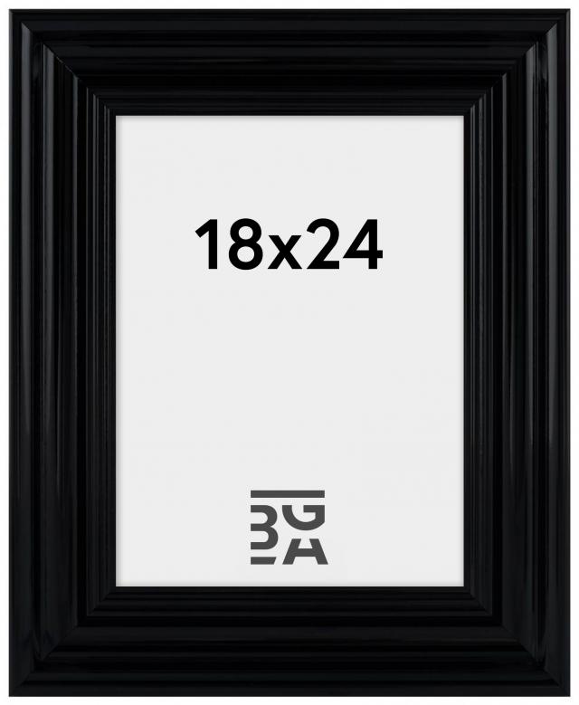 Cadre Charleston Noir 18x24 cm