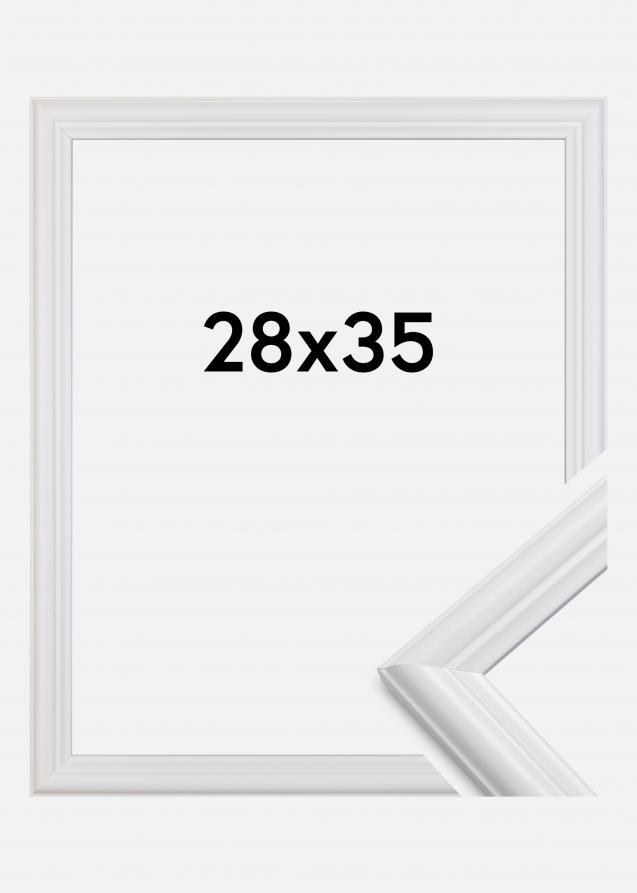 Cadre Siljan Verre Acrylique Blanc 28x35 cm