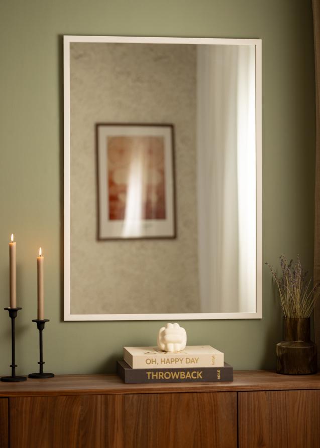 Miroir White Wood 70x100 cm