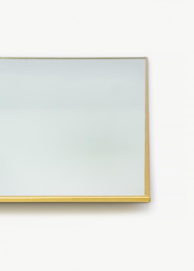 KAILA Square Mirror - Thin Brass 80x80 cm