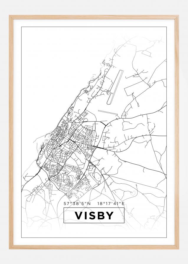 Map - Visby - White