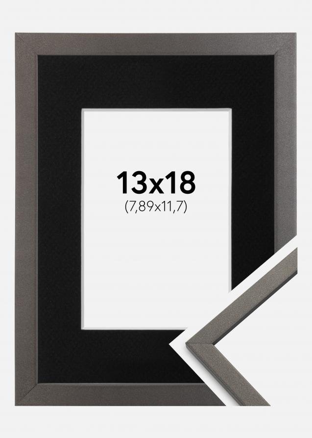 Cadre Edsbyn Graphite 13x18 cm - Passe-partout Noir 3,5x5 pouces