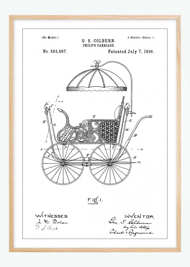 Dessin de brevet - Landau I Poster