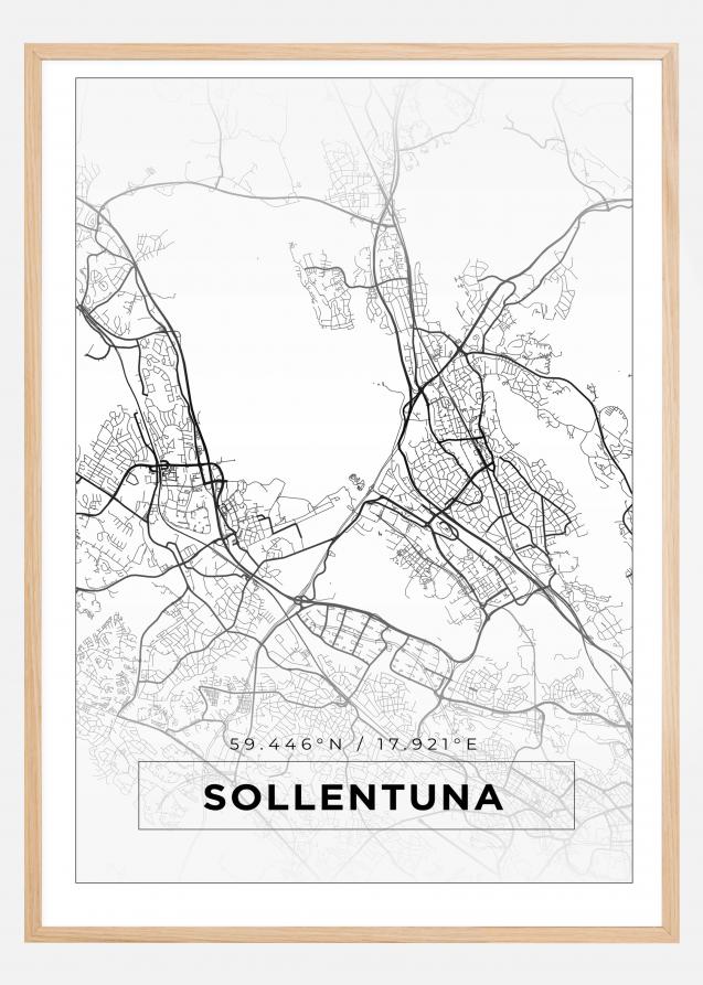 Map - Sollentuna - White