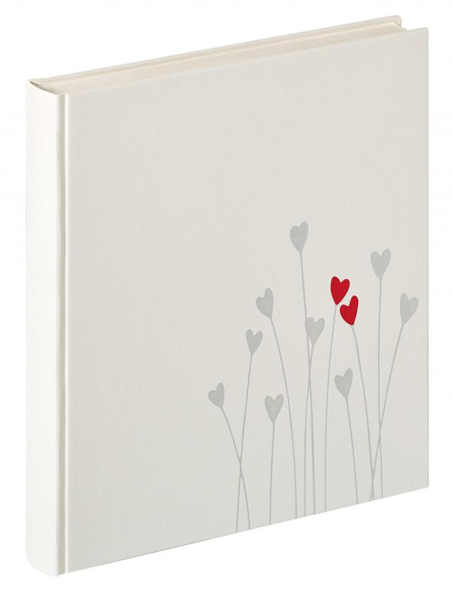 Cœur Album de mariage Blanc - 28x30,5 cm (50 pages blanches / 25 feuilles)