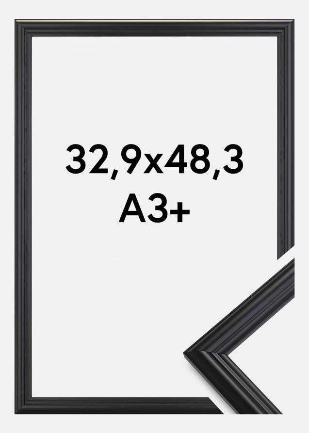 Cadre Siljan Verre Acrylique Noir 32,9x48,3 cm (A3+)