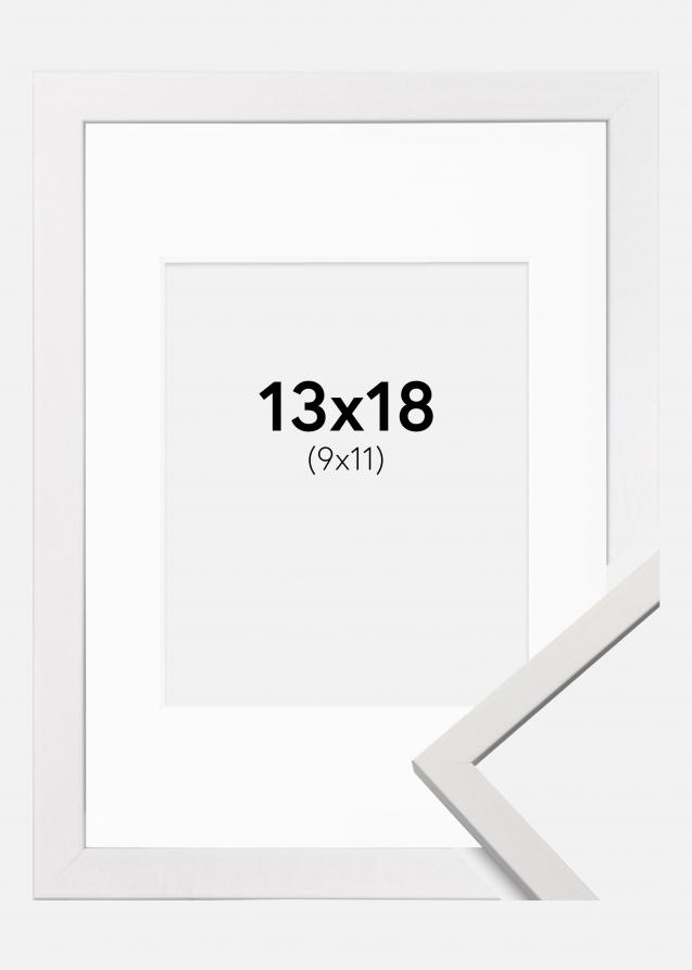 Cadre Edsbyn Blanc 13x18 cm - Passe-partout Blanc 10x12 cm