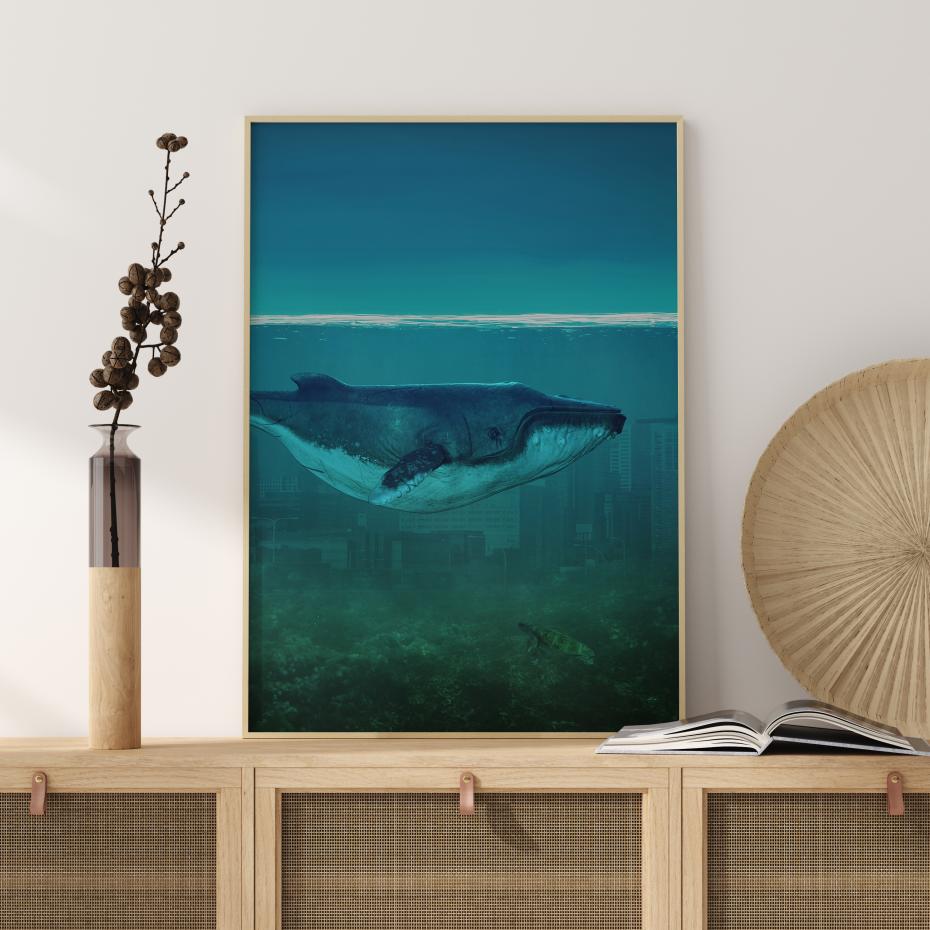 Blue Whale Poster