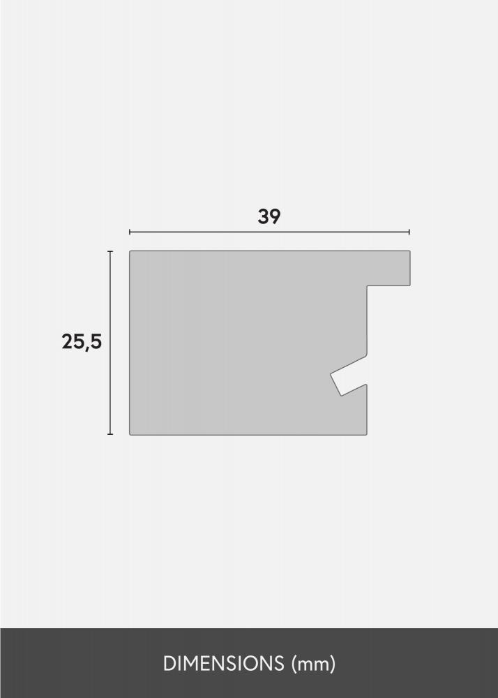 Cadre Juno Verre acrylique Teck 59,4x84 cm (A1)