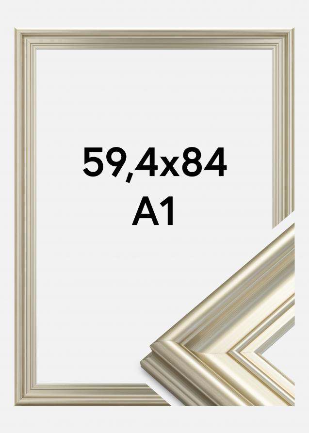 Cadre Mora Premium Argent 59,4x84 cm (A1)