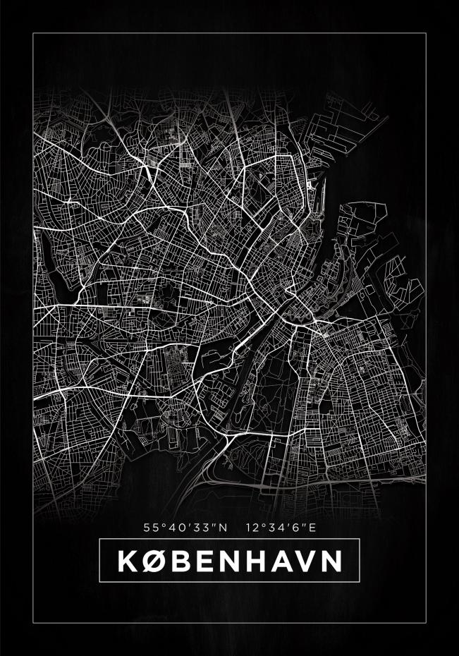Map - Kbenhavn - Black