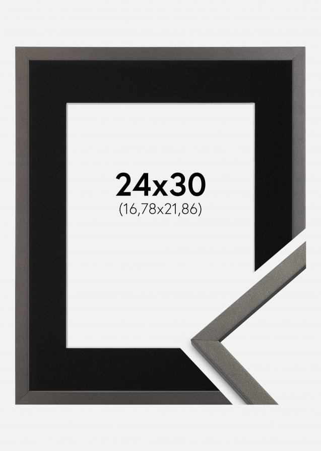 Cadre Edsbyn Graphite 24x30 cm - Passe-partout Noir 7x9 pouces